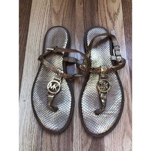 Michael Kors Gold Sandals